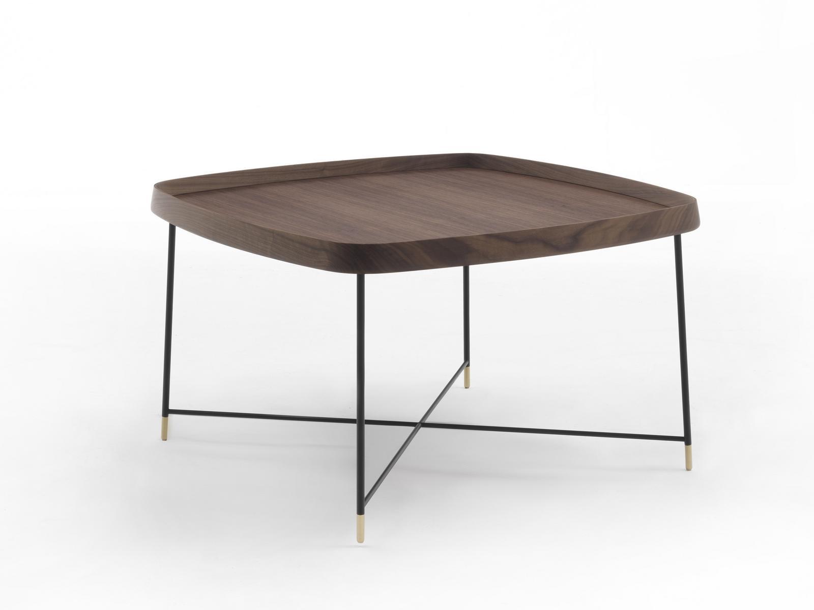 FRITZ 6 Square solid wood coffee table