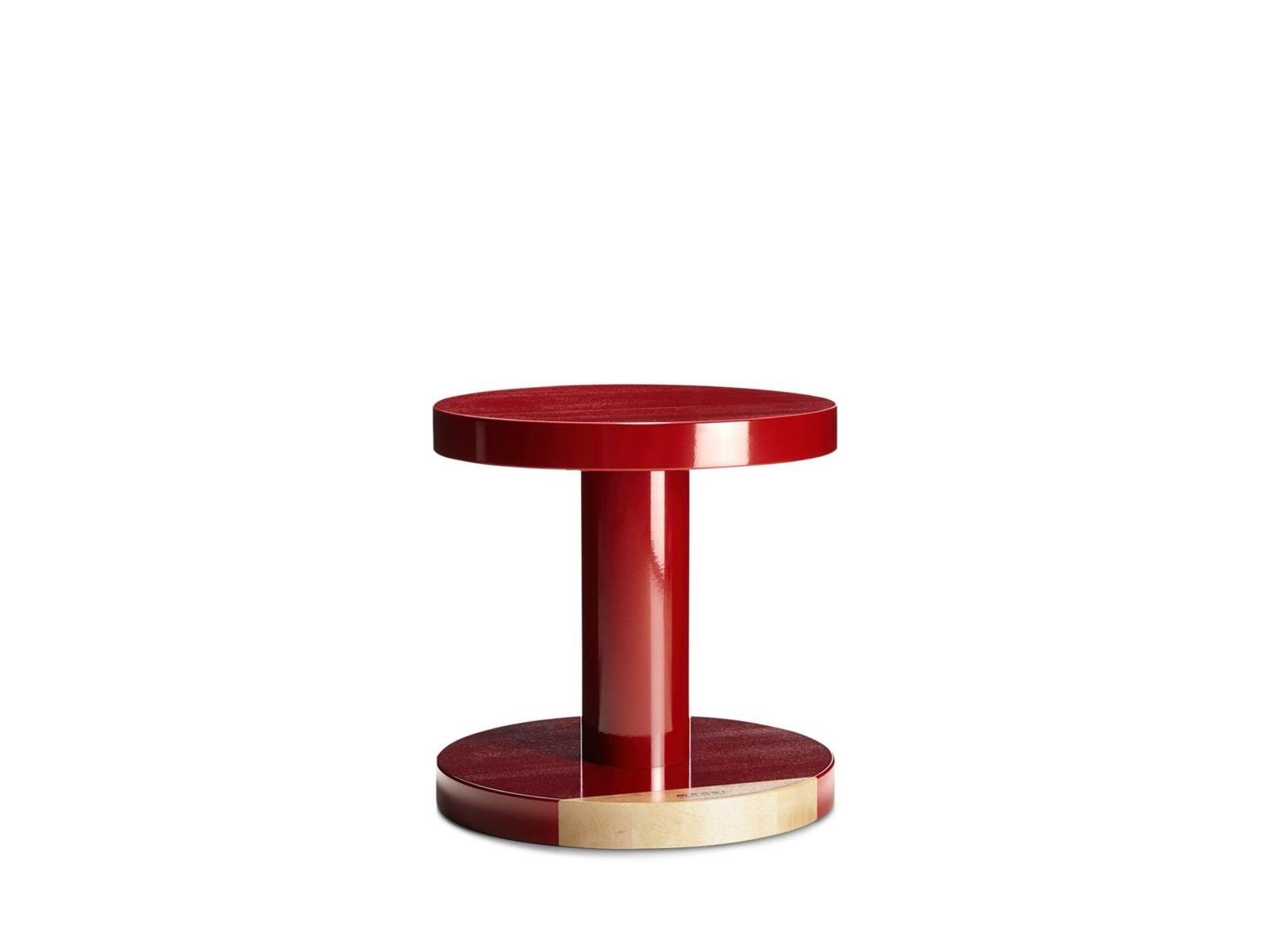 COMMON COMRADES SEAMSTRESS Low round birch coffee table