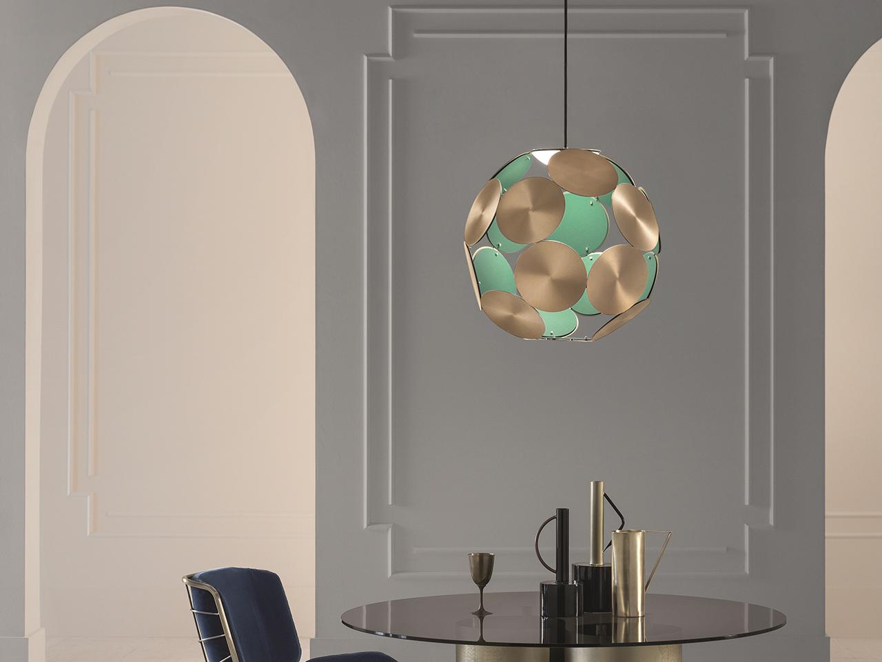 TIMEO S1 50 LED painted metal pendant lamp