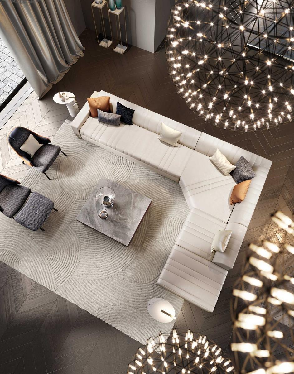 GRAND Corner sectional fabric sofa