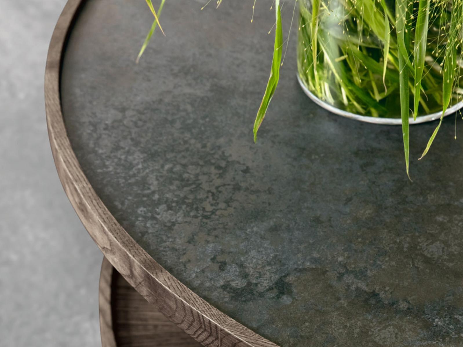 KOSTER Round wooden coffee table