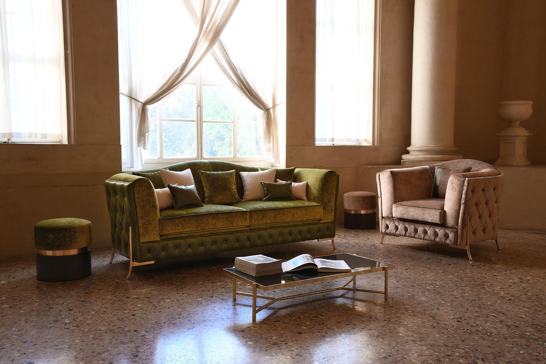 NEFELE Tufted sofa bed with fire retardant padding