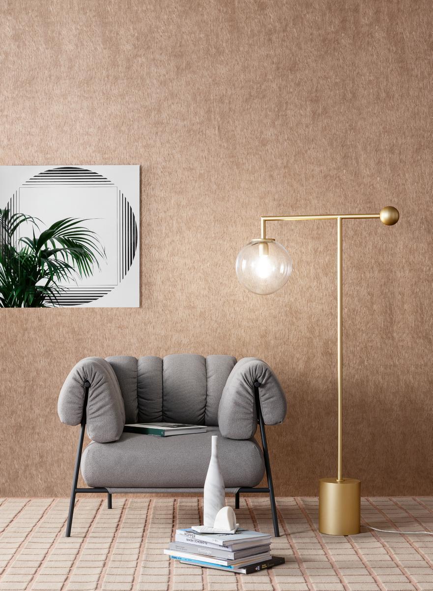 BARDOT LED painted metal floor lamp