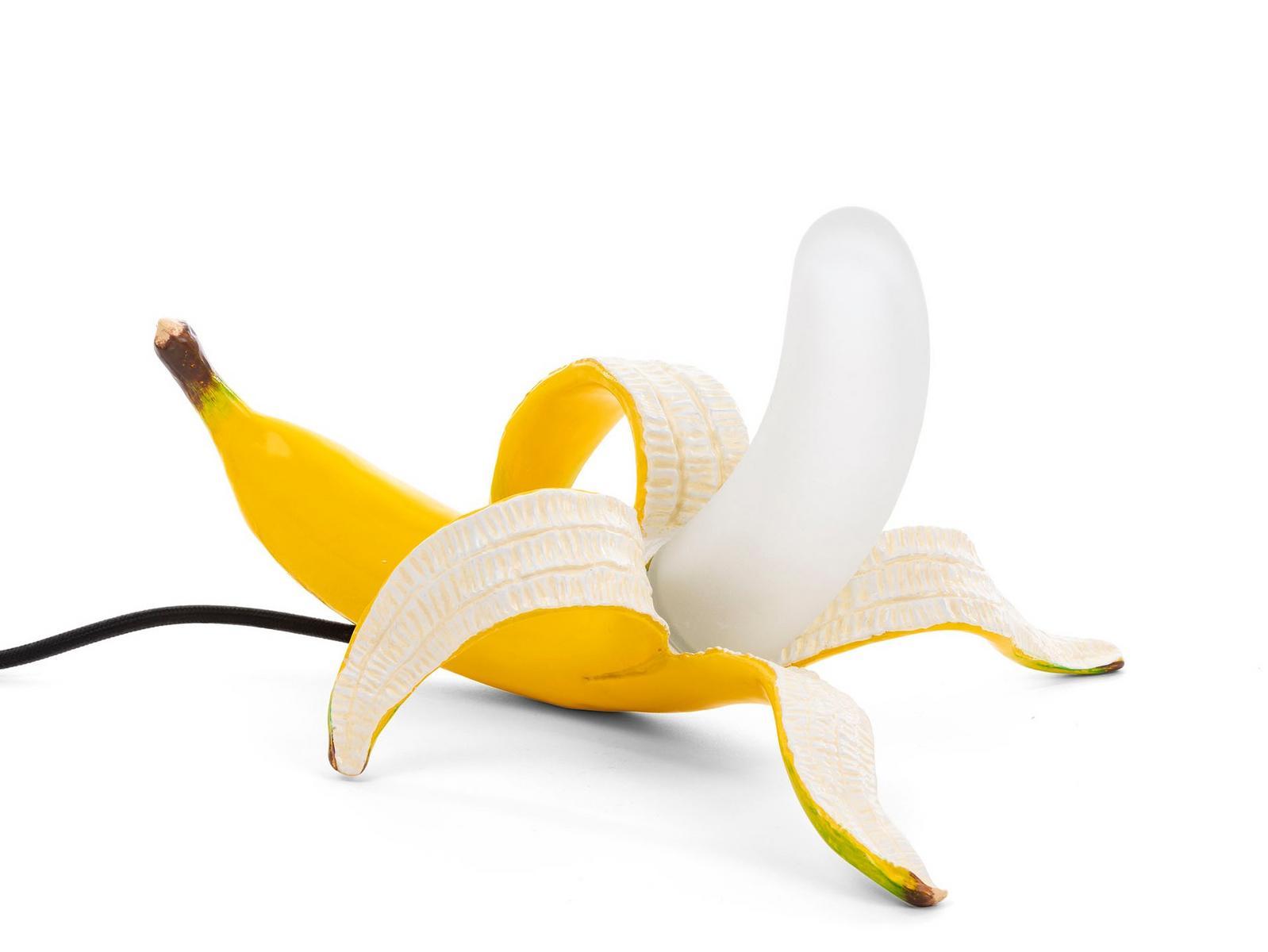 BANANA LAMP YELLOW DEWEY LED resin and glass table lamp BANANA LAMP YELLOW DEWEY LED resin and glass table lamp