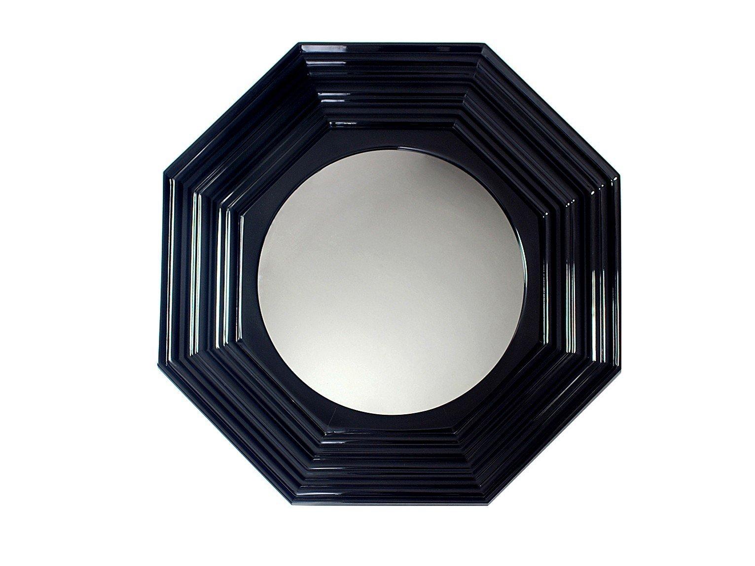 LENOX Wall-mounted framed mahogany mirror