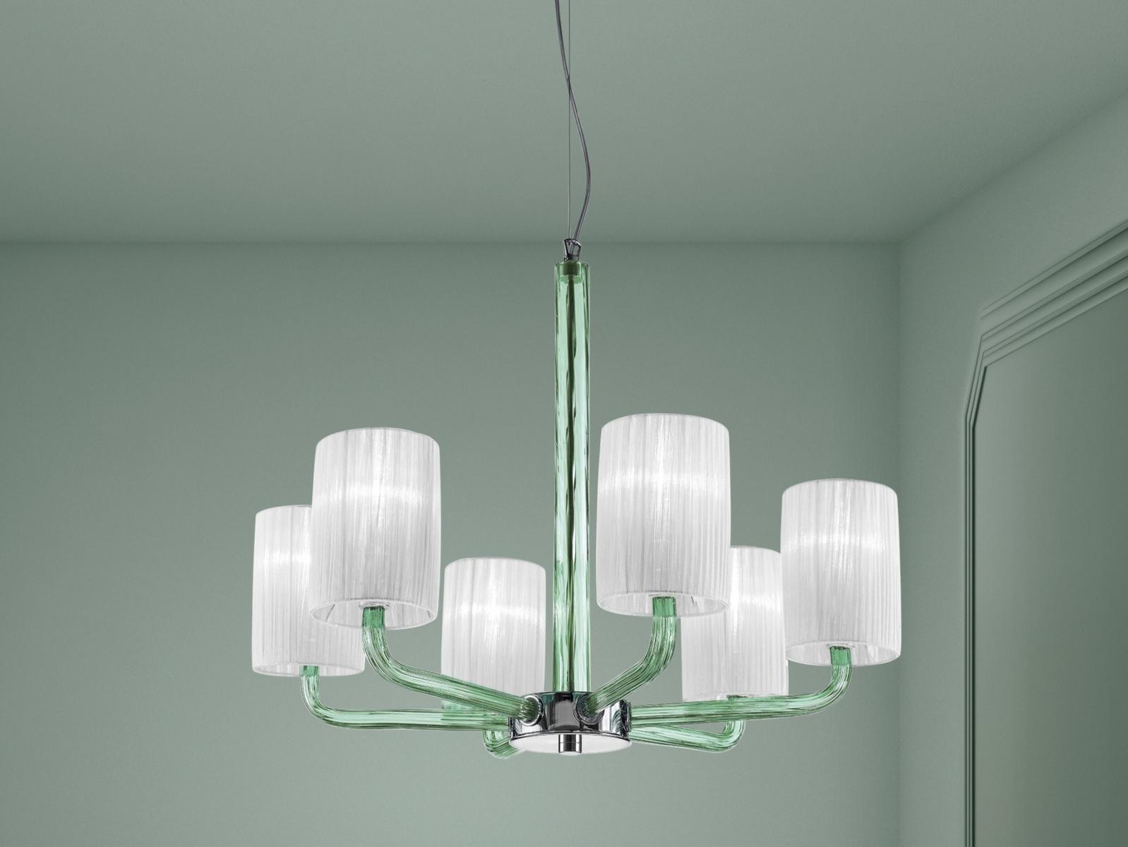 CAN CAN Glass chandelier