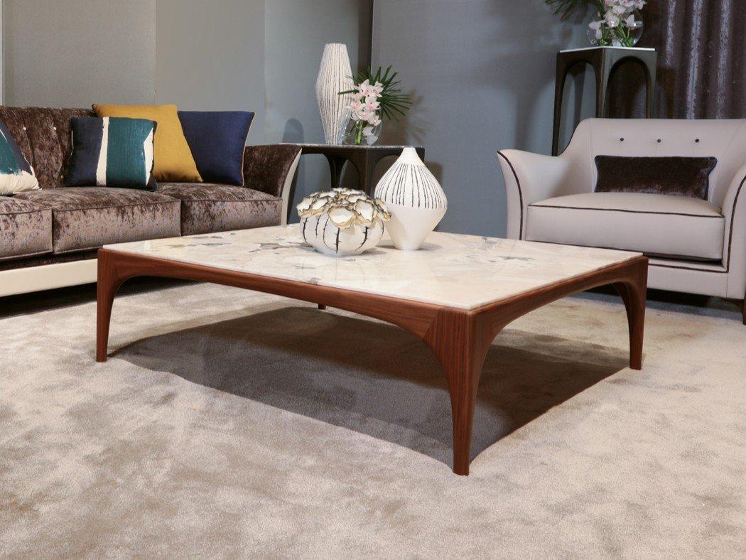 TETI Low wooden coffee table