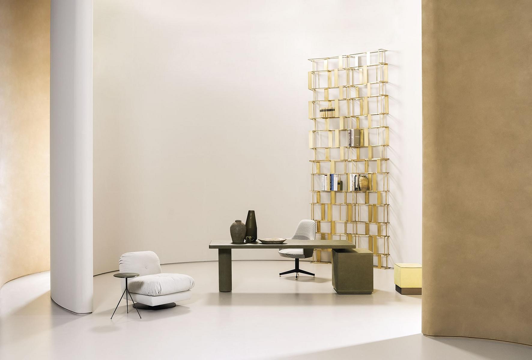 RAFIKI Open double-sided metal bookcase RAFIKI Open double-sided metal bookcase