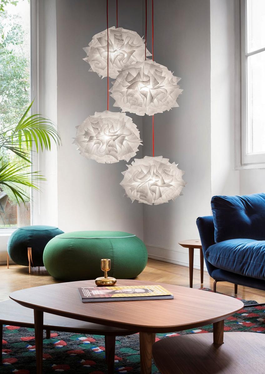 VELI MINI QUARTET COUTURE LED Opalflex® pendant lamp