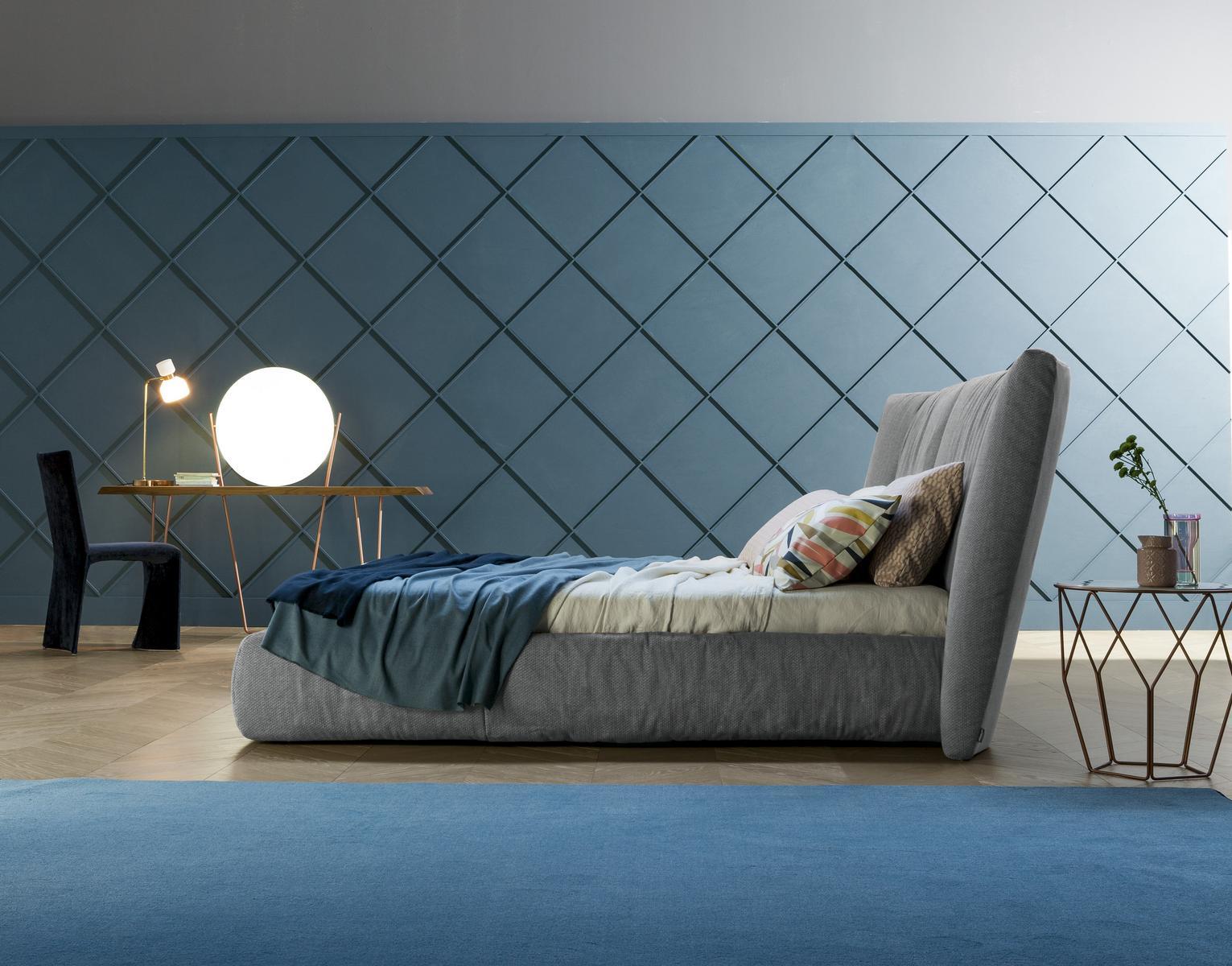 YOUNIVERSE Upholstered fabric bed