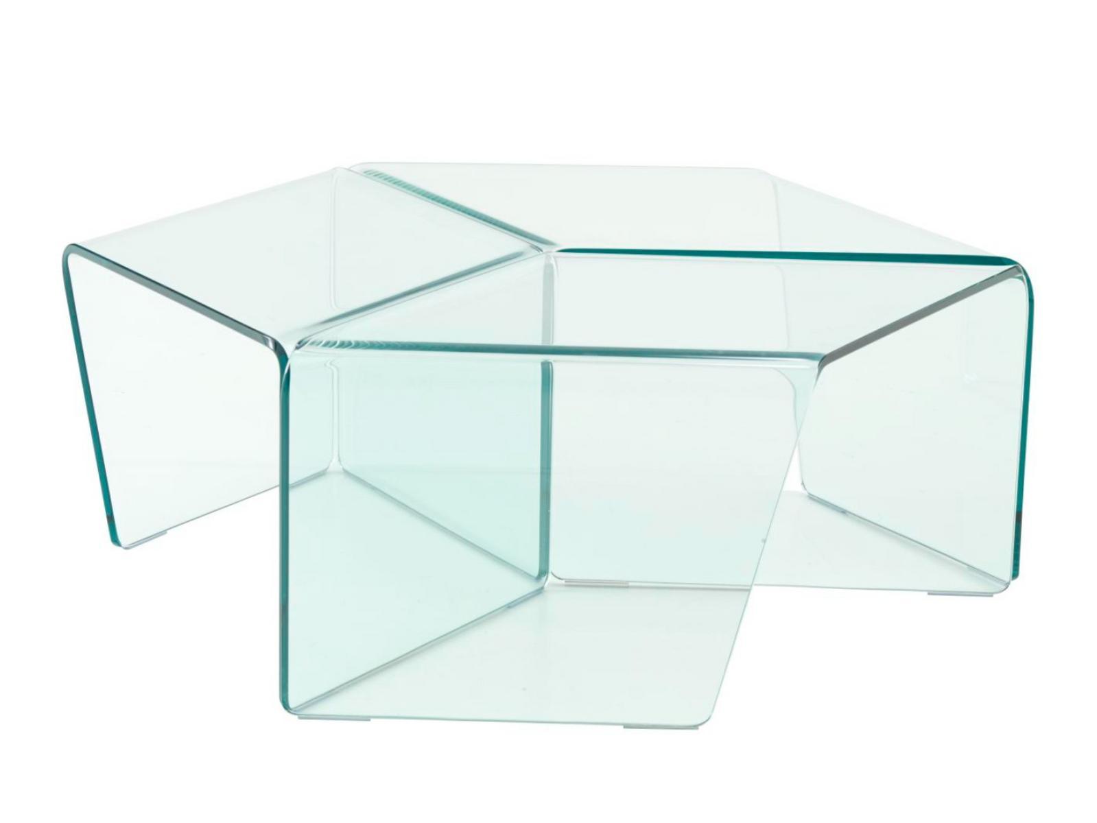 ROSIS Low glass coffee table