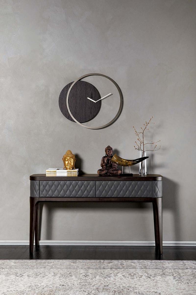 CIRCLE Wall-mounted wooden clock