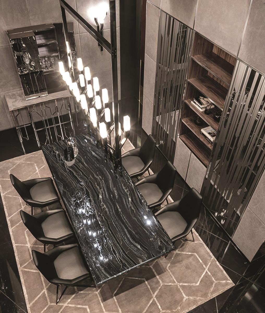 GINZA Rectangular metal table