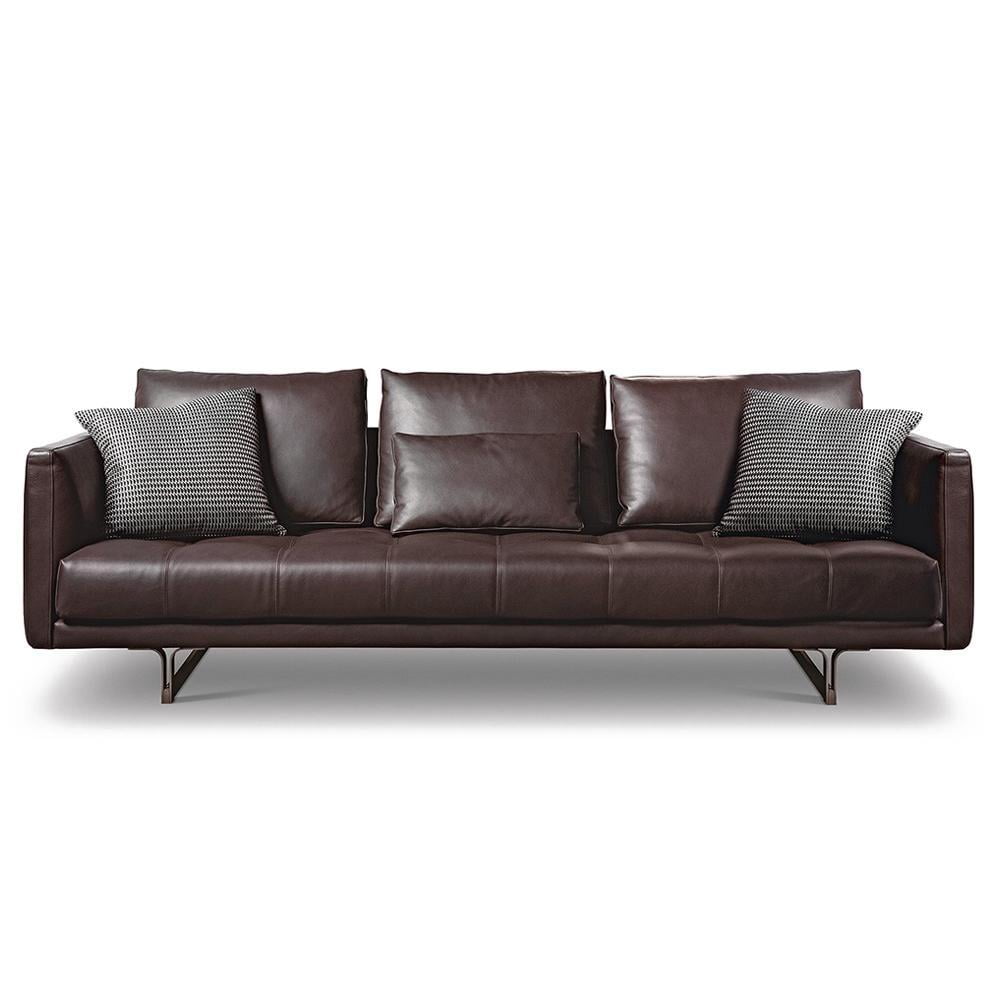 VALERY Sectional leather sofa with headrest in a contemporary style VALERY Sectional leather sofa with headrest in a contemporary style