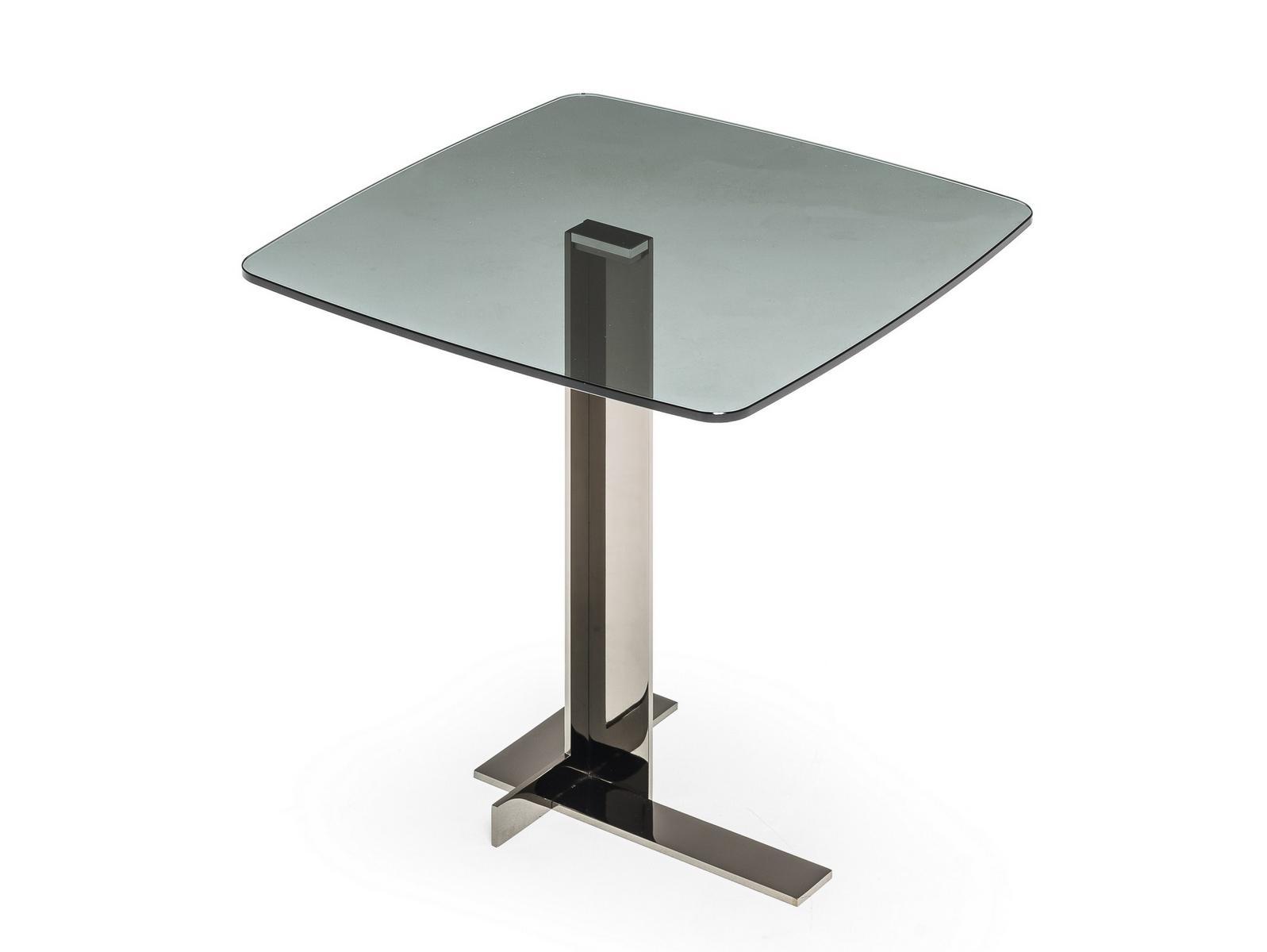 LITH Square glass side table LITH Square glass side table
