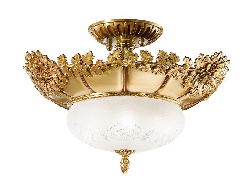 ROSE 700/4SF French gold semi flush with glass ROSE 700/4SF French gold semi flush with glass