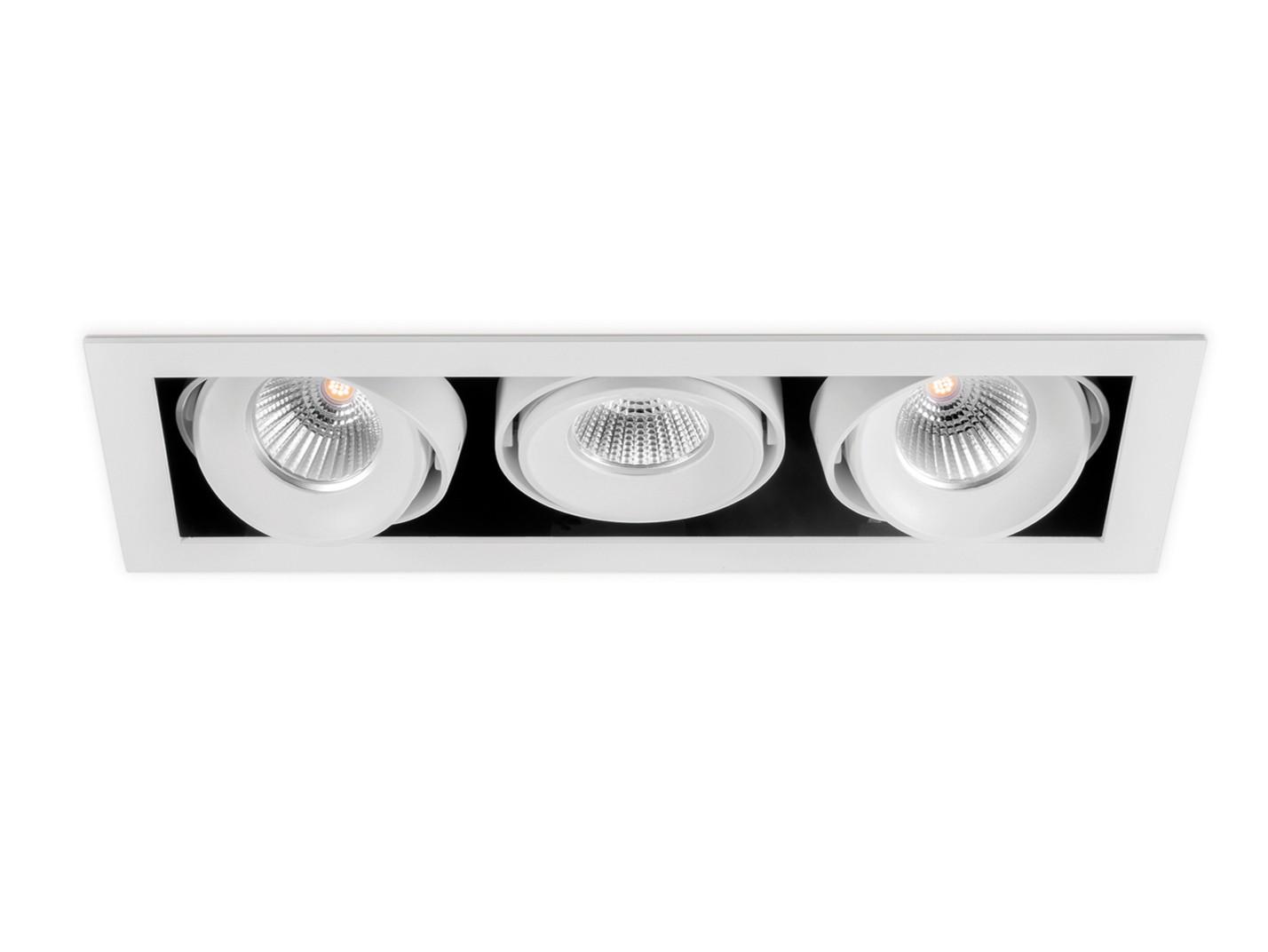 ORBITAL MINI 3 LED adjustable aluminium spotlight