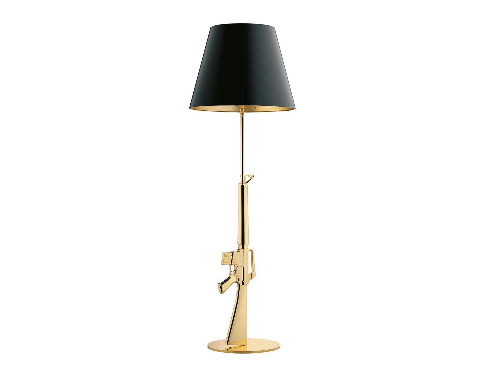 GUNS - LOUNGE GUN Gold leaf floor lamp