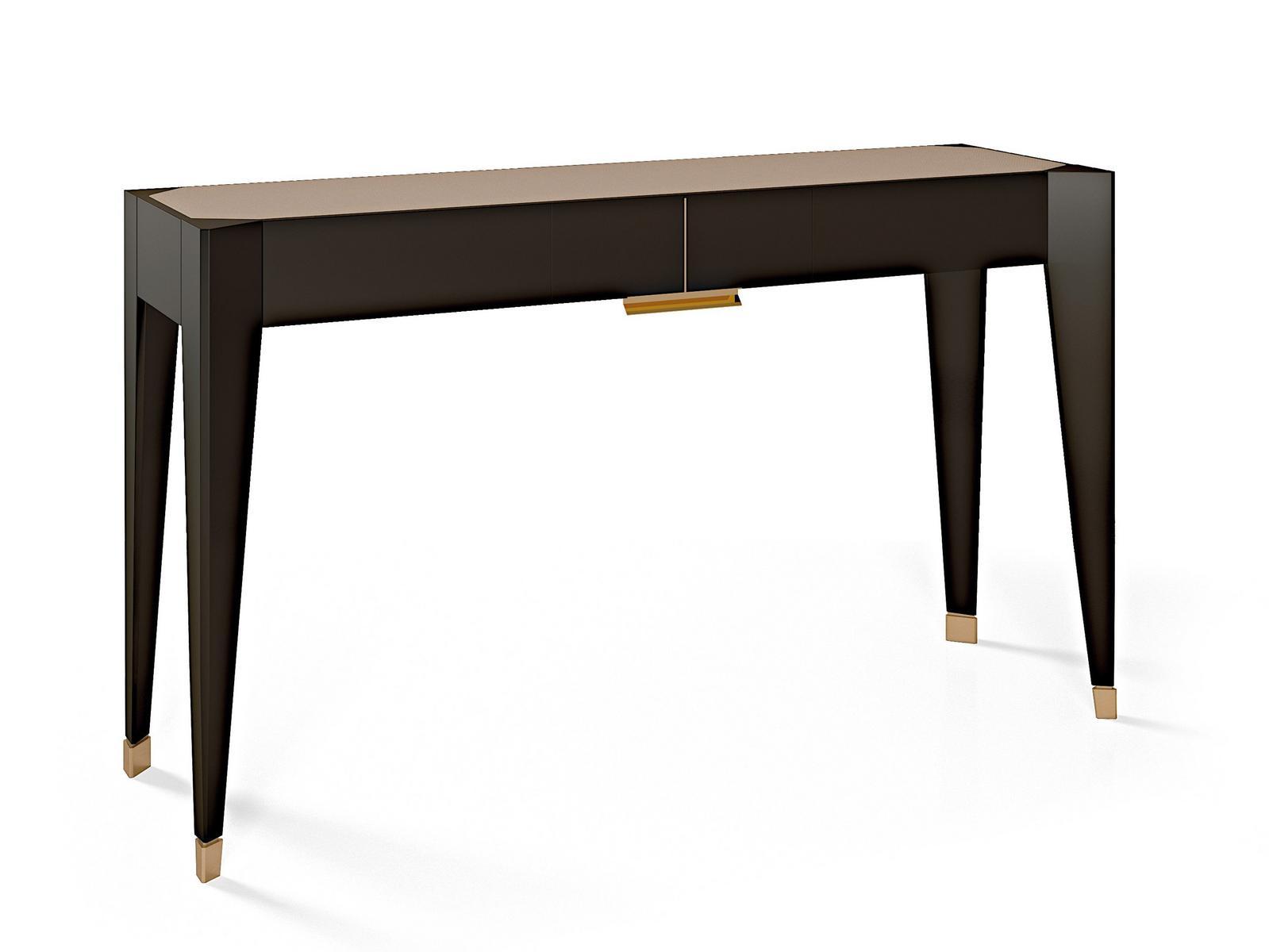 PARK AVENUE Lacquered rectangular console table with drawers