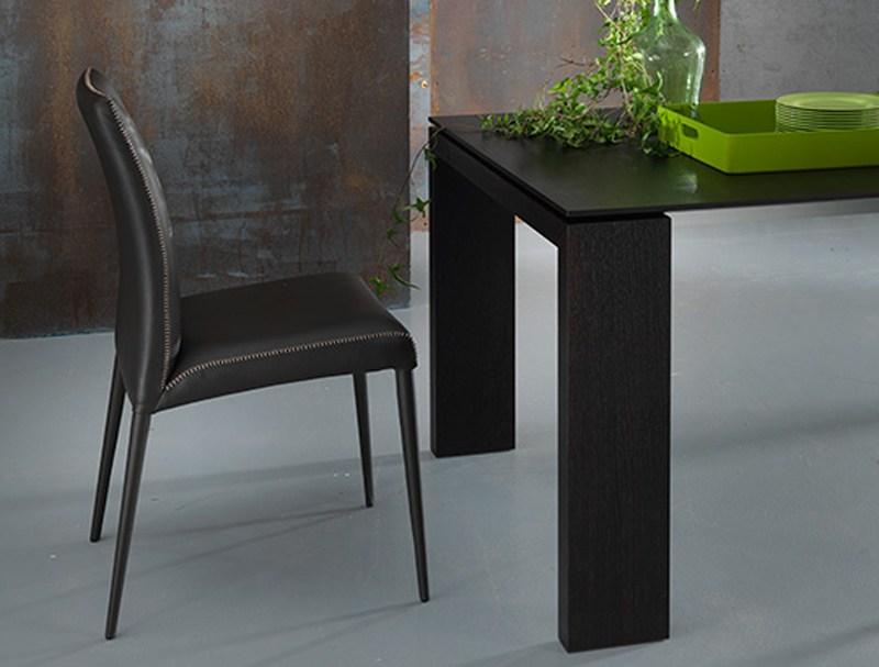 BRUNA FLEX Leather restaurant chair