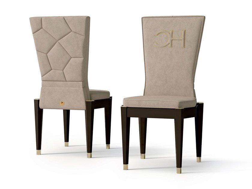 7509 Upholstered high-back nabuk chair