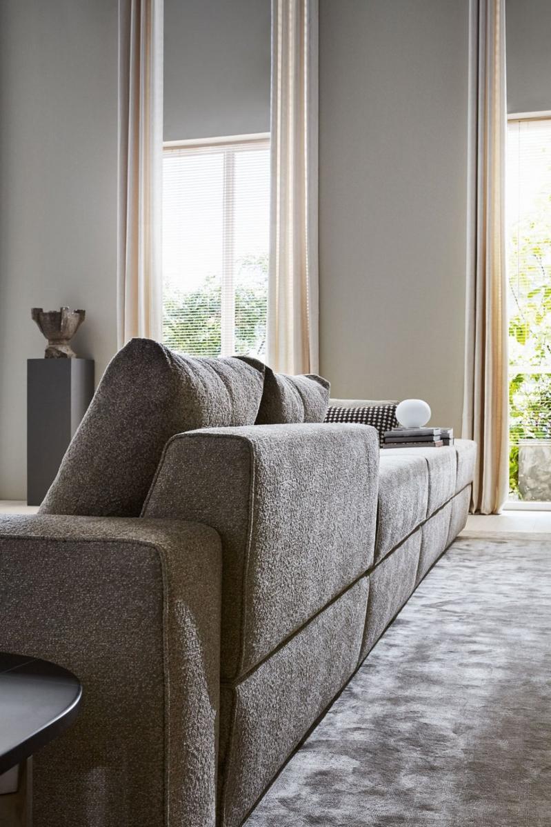 TURNER Sectional recliner fabric sofa