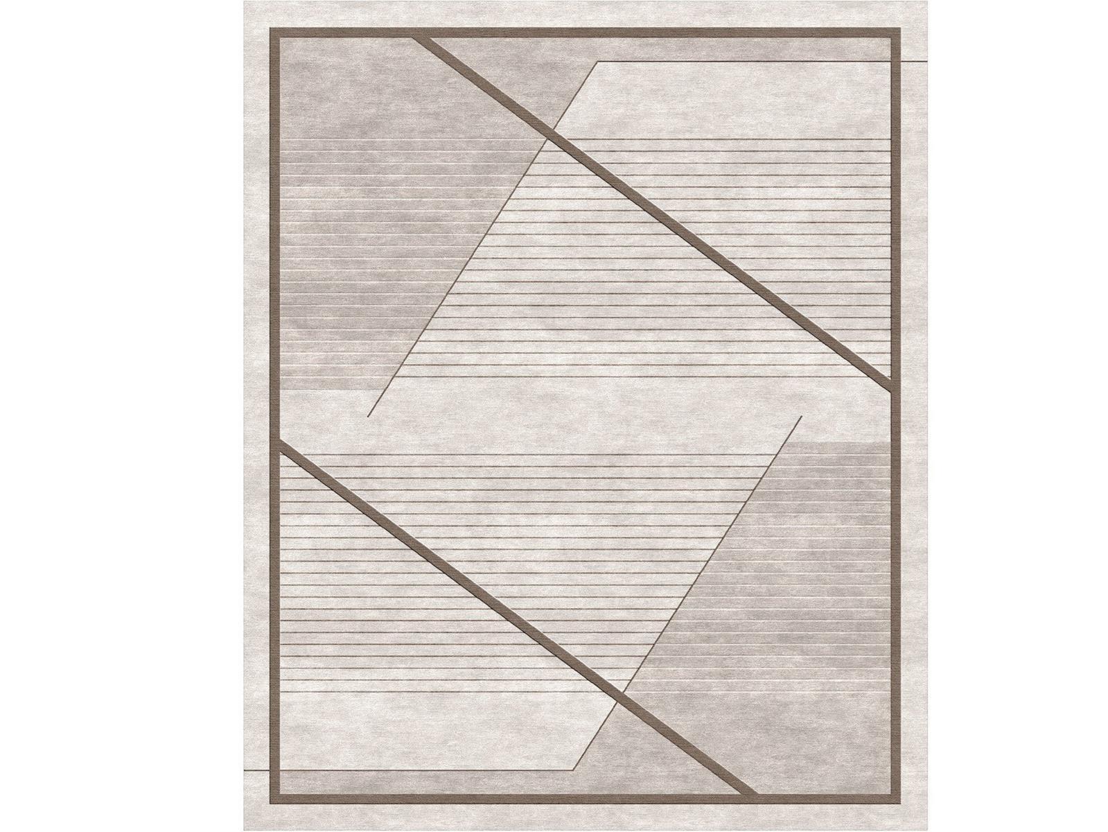 DIONISO Patterned rectangular Bamboo silk rug