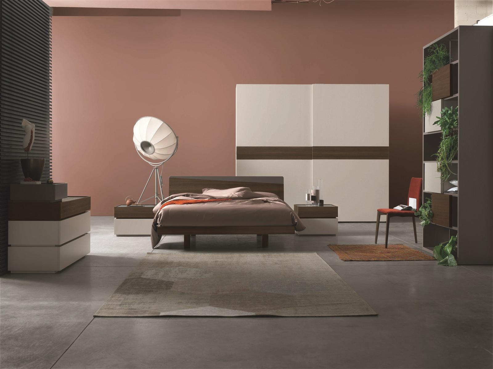 CHARLIE Oak double bed