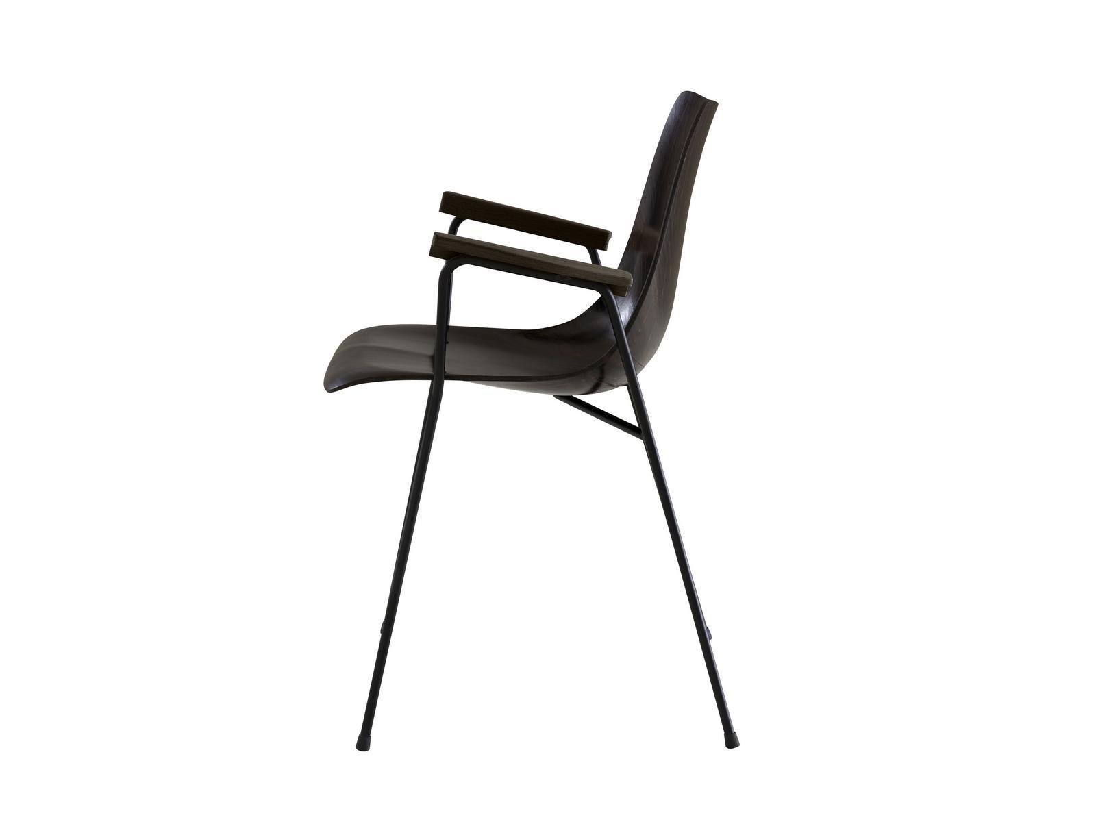 CM 131 Multi-layer wood chair with armrests