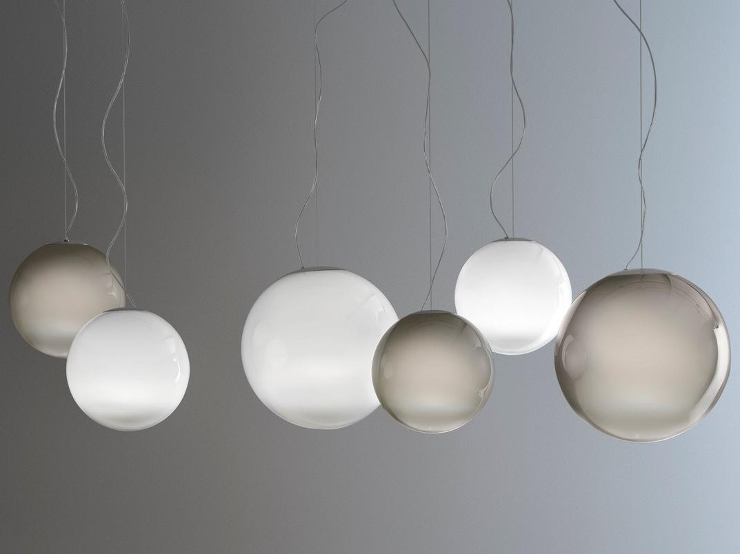 SMOKE LED handmade blown glass pendant lamp