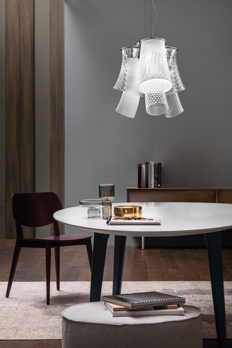 ASSIBA SP 6 Blown glass pendant lamp
