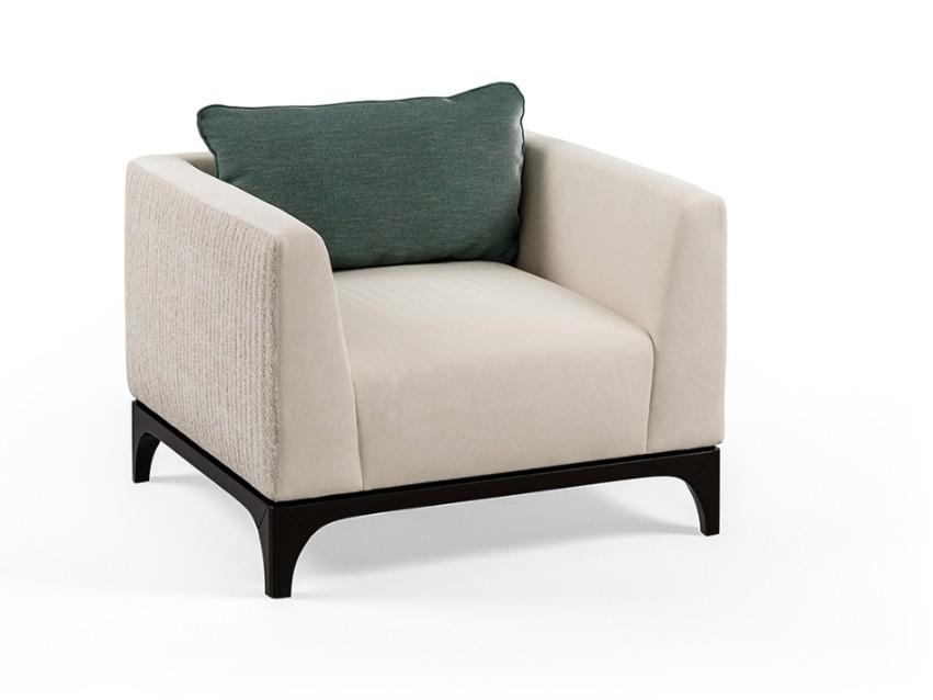 PR.738 Fabric armchair with armrests