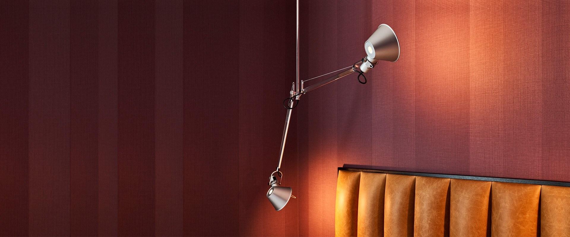 TOLOMEO DUE BRACCI SUSPENSION Aluminium pendant lamp