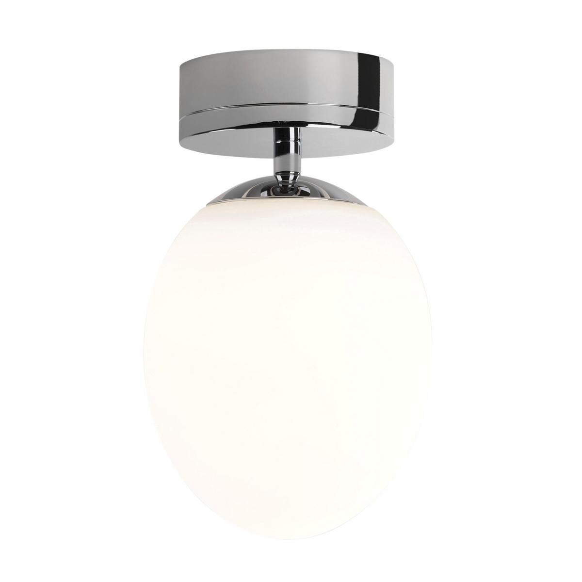 KIWI LED ceiling lamp in metal and opal glass