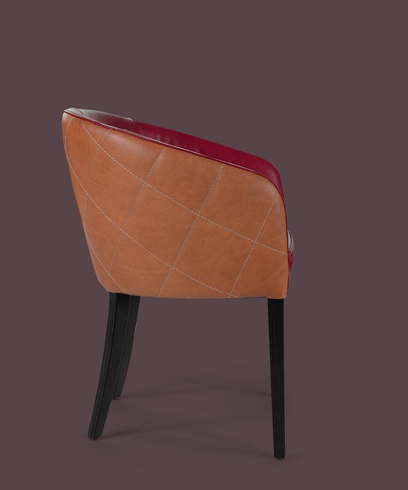ZOE Upholstered leather chair