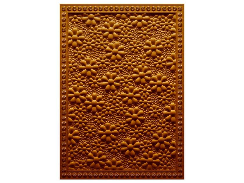 BLUEBERRY FIELDS Rectangular rug with floral pattern