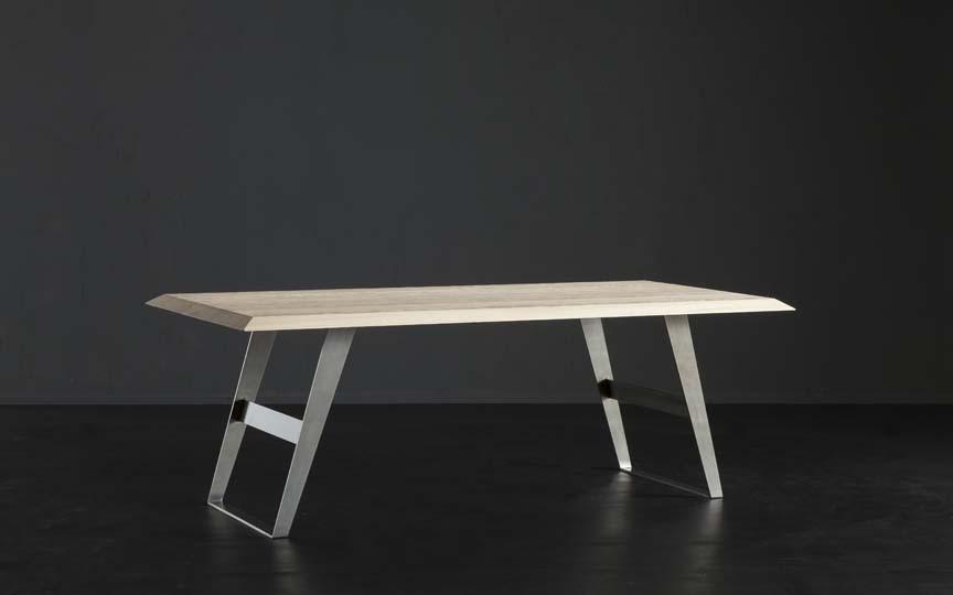 RIO + IRON Rectangular wooden dining table