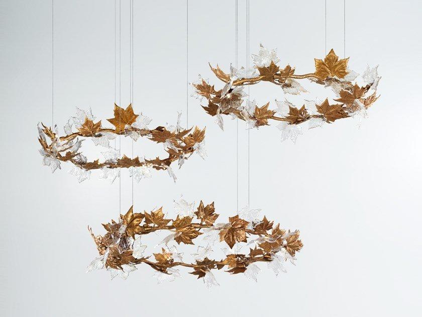 FOLIO CT3395/40 LED handmade bronze pendant lamp