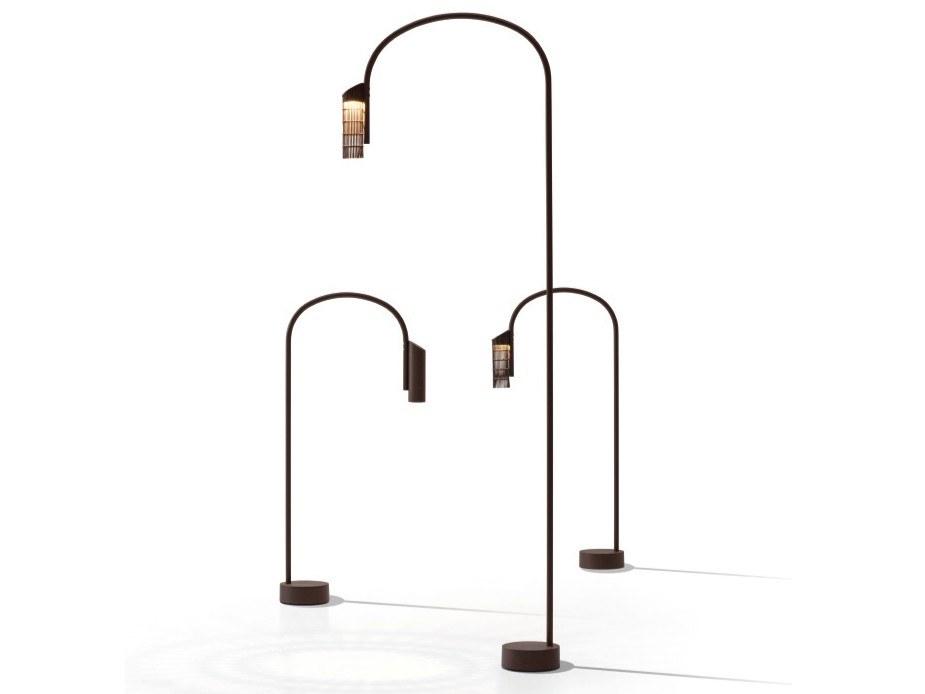 CAULE NEST LED stainless steel floor lamp