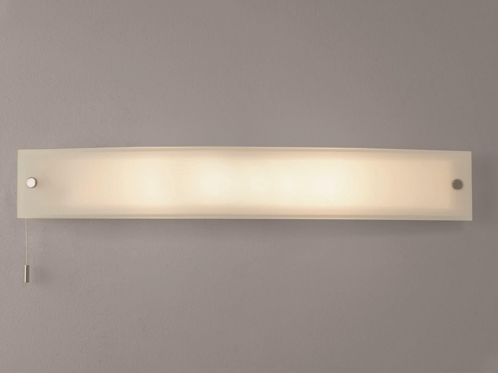 CURVE Glass and steel Mirror lamp