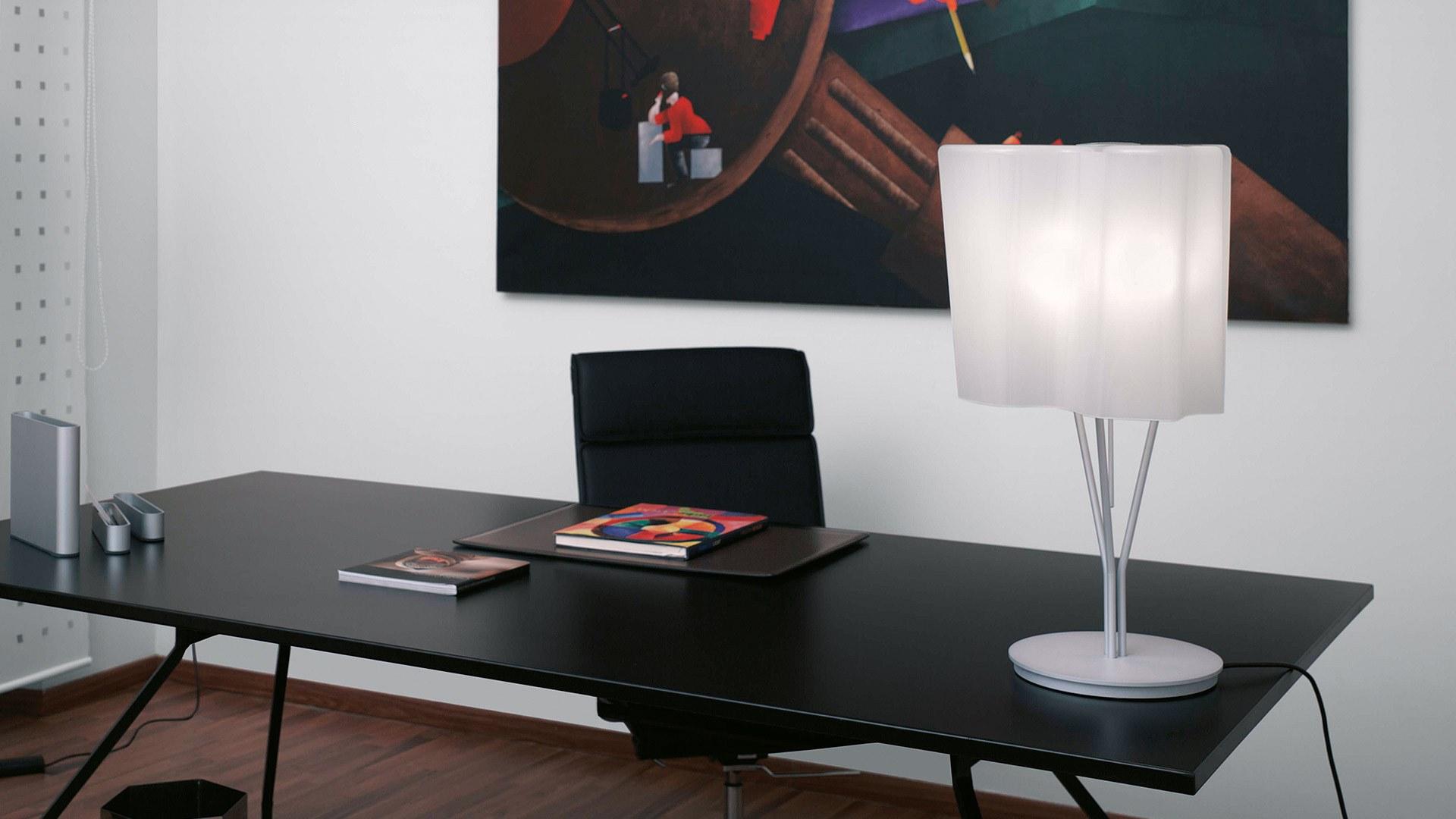 LOGICO Halogen blown glass table lamp