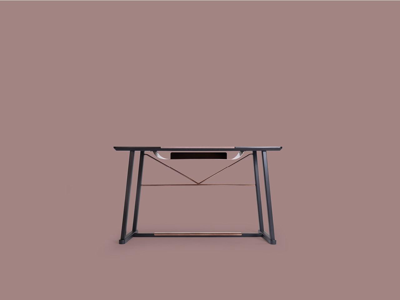 GOLIA Rectangular wooden writing desk