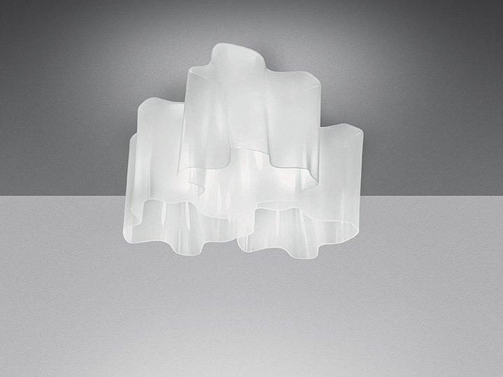 LOGICO 3X120° Halogen blown glass ceiling lamp