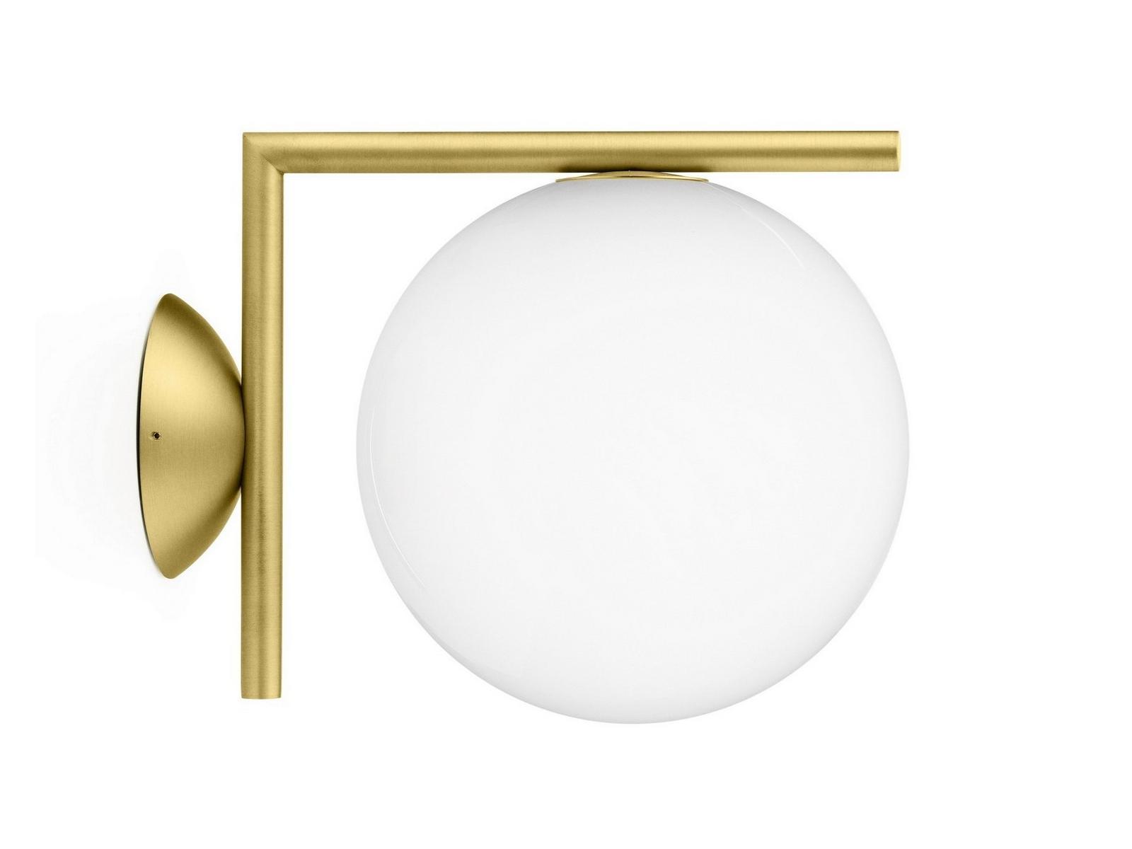 IC LIGHTS CW1 Opal glass wall lamp