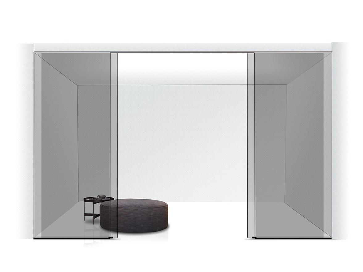 VISTA Sectional glass walk-in wardrobe