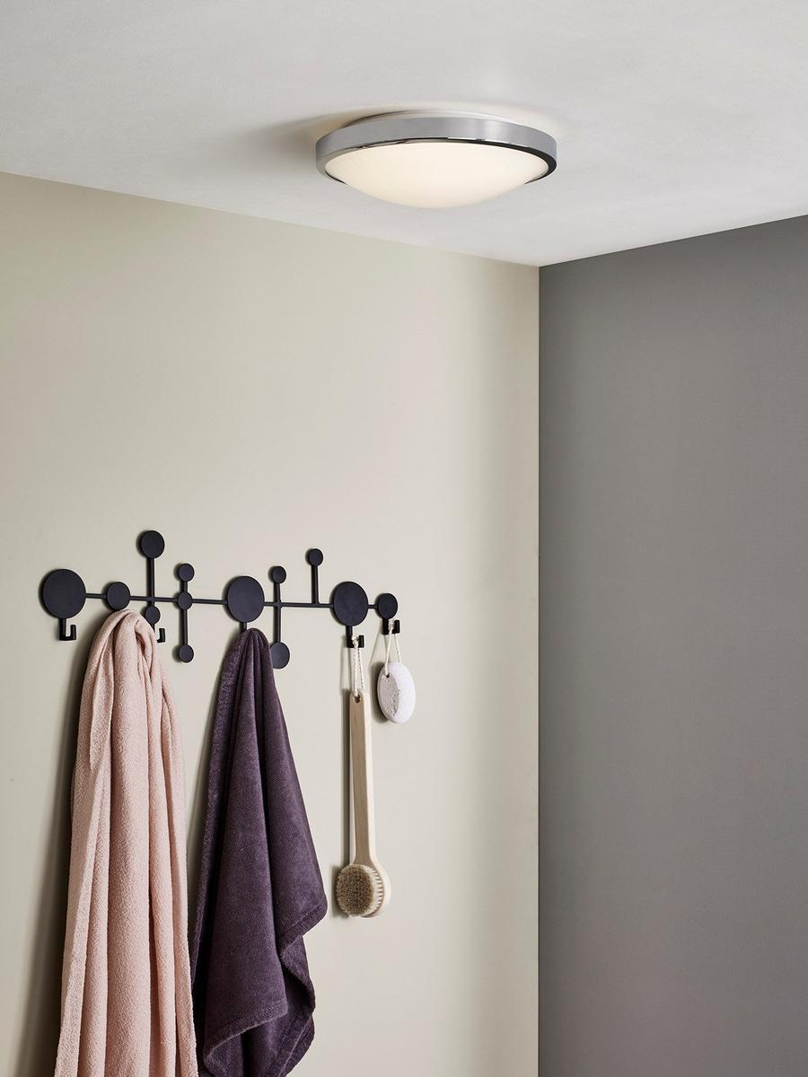 OSAKA LED glass and steel ceiling light