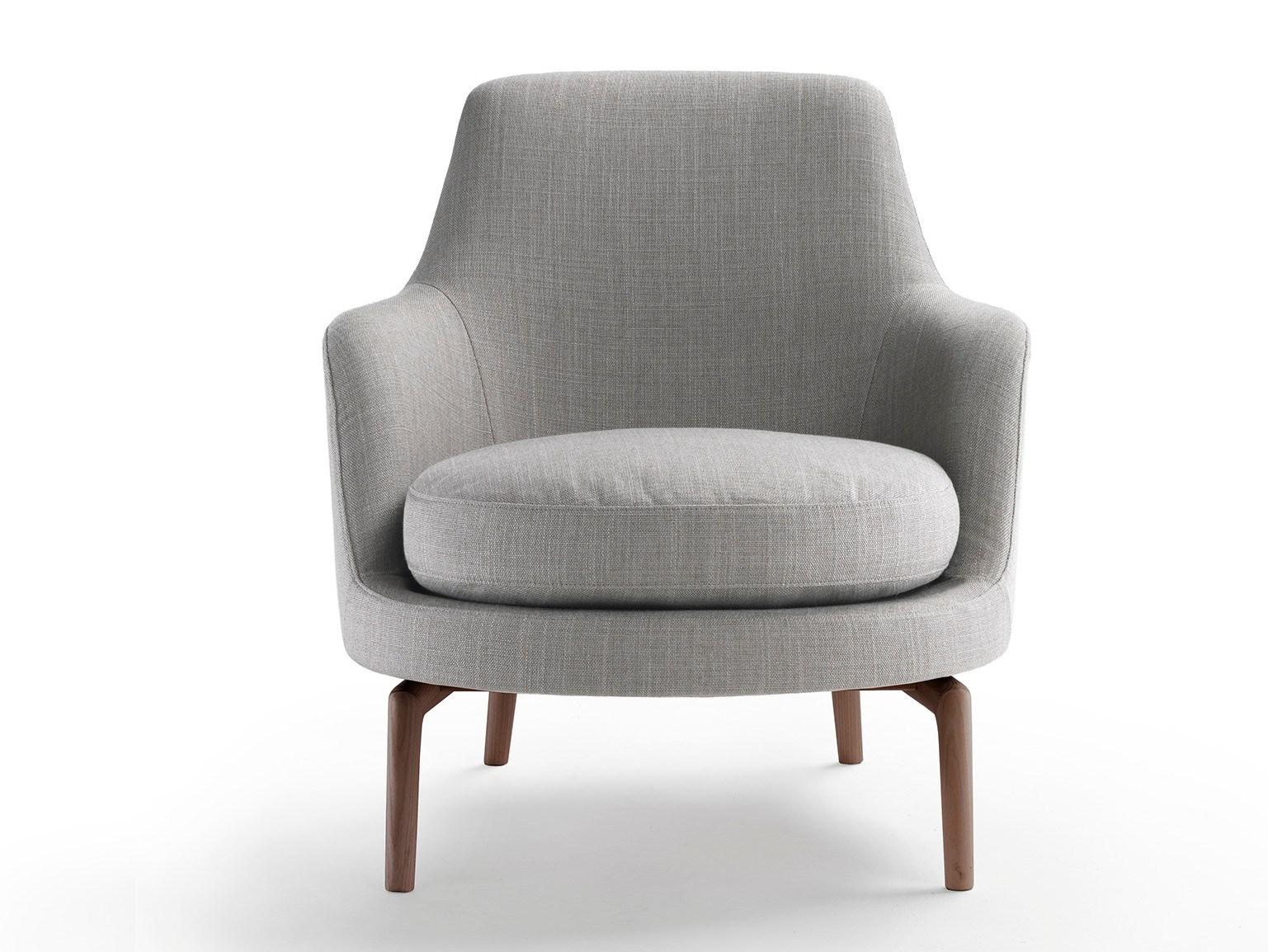 LEDA Fabric armchair with armrests