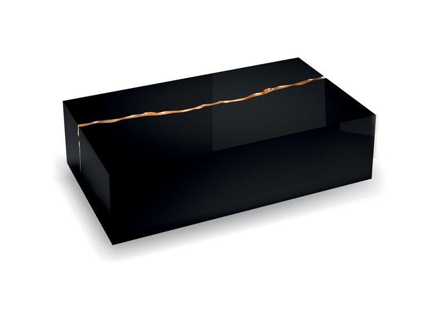 IMPACT Rectangular wooden coffee table