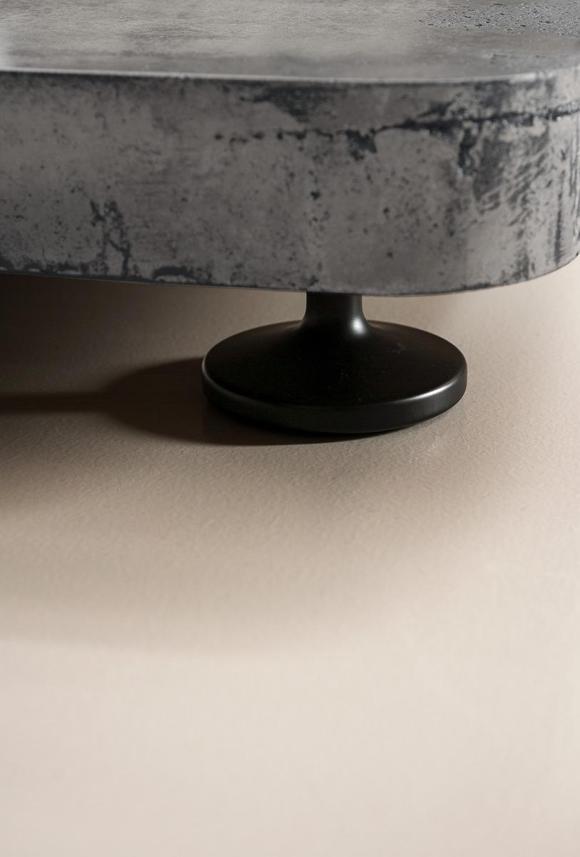 PIOMBINO Low cement coffee table for living room