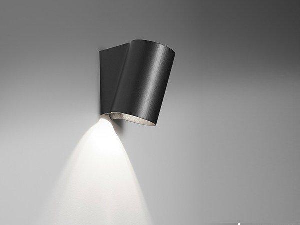 OBLIQUE LED direct-indirect light Outdoor wall Lamp